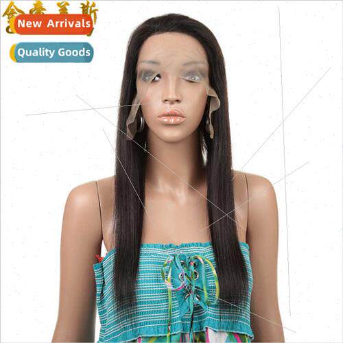 lace frontal wigs13×4 front lace straight hair half handwov