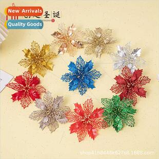 Home arrangement hollow gold dust Christmas flowers Christma