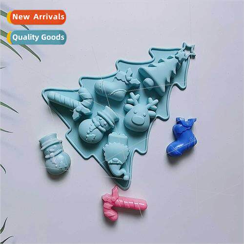 6PCS Christmas Tree 607 licone Chocolate Mould Christmas NEW