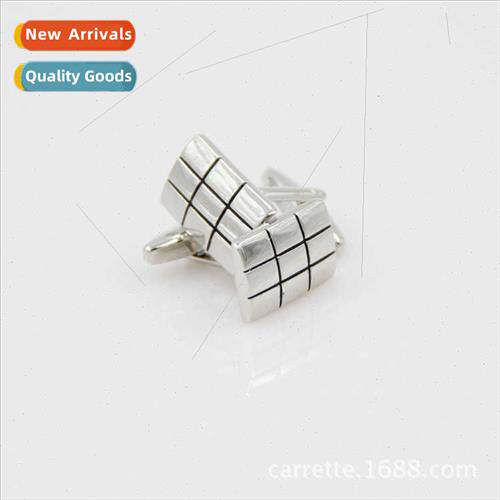 Brish men French cufflinks 18*12MM square shape oil drop int