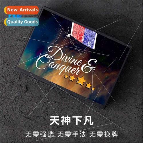 God Heaven descends to earth sacred card close-up live actio