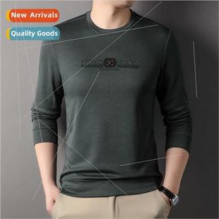 casual sweater round upscale neck new Men fall business 2023