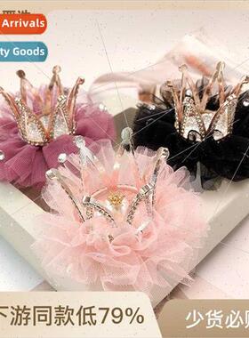Korea cute princess hair clips flash rhinestone hair accesso