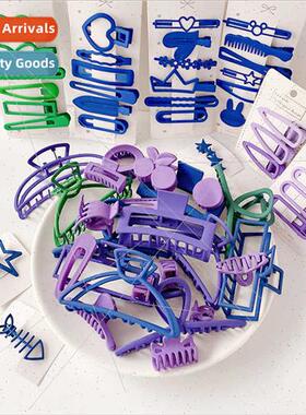 Klein Blue spring  alloy grab clip bangs clip girl long spri