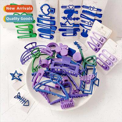 Klein Blue spring  alloy grab clip bangs clip girl long spri