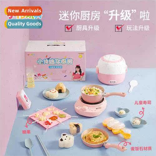 ling children mini kchen real cooking full set cooking toys