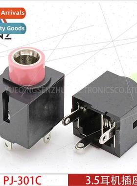 3.5mm headphone socket PJ-301C red green headset whin copper