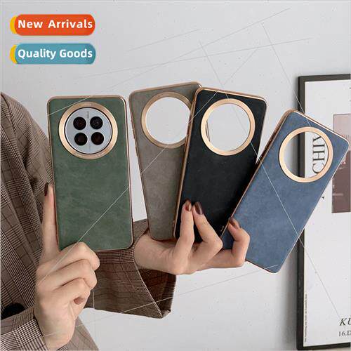适用 Huawei Mate50pro electroplating sheepskin phone case ma