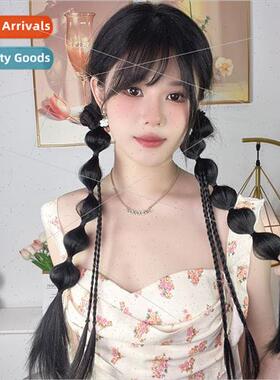 wig ponytail female Kong Xueer gourd braid ponytail twist bo