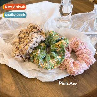 color temperament sweet Autumn large mixed plaid inte winter