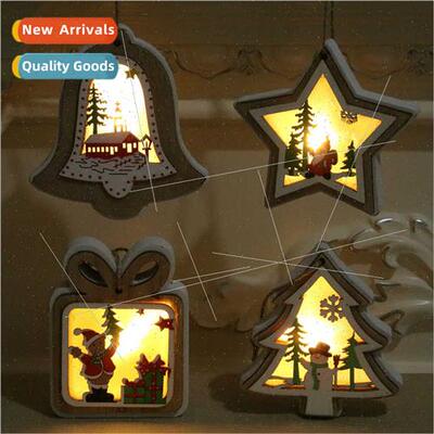 New Christmas Decorations Christmas ghted Wooden Hangings Ch