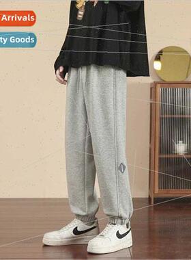 Sweatpants drawstring pants men spring autumn stereo waist l