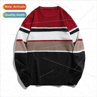 fashion winter round sweater Korean thin men fall 2023