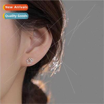 Star stud earrings female niche earrings 2023 new tide earri