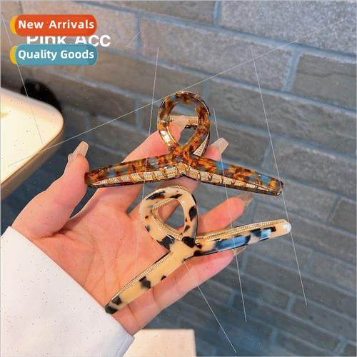 Acetate Korean hair clips ~ high  alloy teeth metal back hea