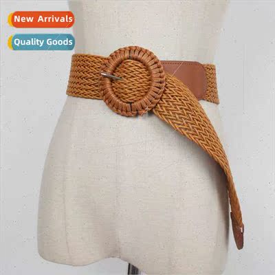 Europe wax rope knting fashion versatile belt Korean women r