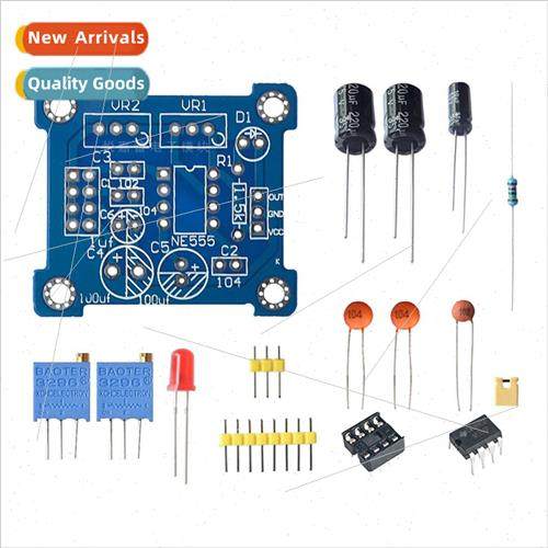 NE555 Pulse Frequency Duty Cycle Square Rectangle Wavem gnal