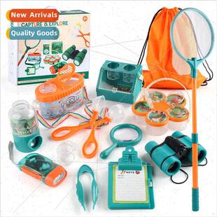 Kids Outdoor Explorer Bug Hunting Playset Binoculars Magnify