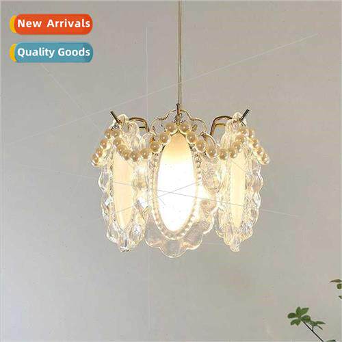 French retro light luxury single head chandelier bedroom chi