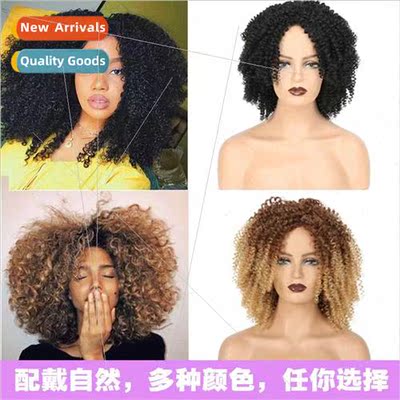 Ms. Xuchang African black explosion short curly hair high te