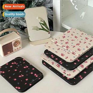 Girl heart broken flower folding mirror makeup mirror travel