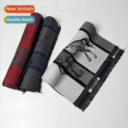 2019 winter new imation cashmere men scarf long jacquard ste