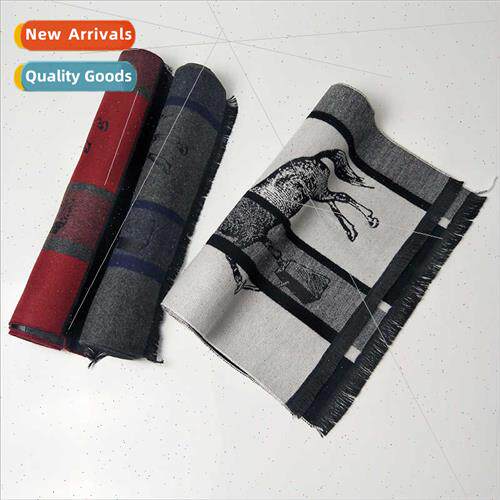 2019 winter new imation cashmere men scarf long jacquard ste