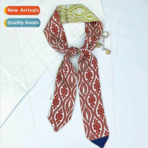 thin simulation silk scarf women ~ DIY clothing accessories
