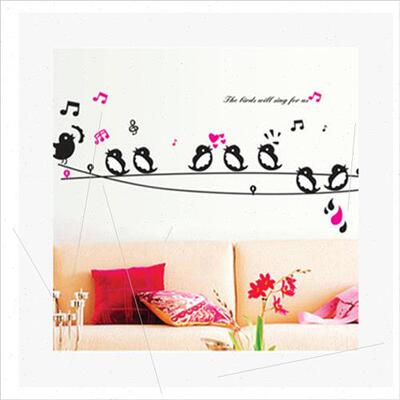 Bird singing AY7019 wallpaper PVC transparent study bedroom