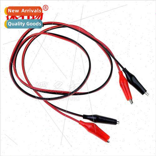 Double head alligator clips to alligator clips cable wh cabl