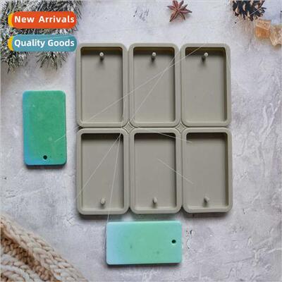 Aroma 6 square ring mold Flower jewelry wax mold Soap candle