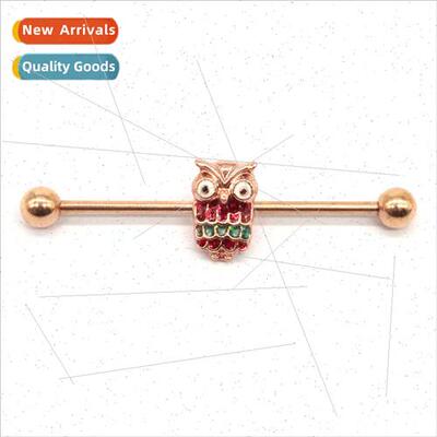 Europe Owl Studs Animal Studs Zodiac Studs Body Piercing Jew