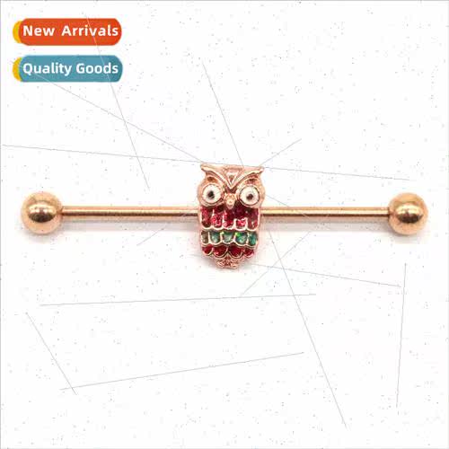 Europe Owl Studs Animal Studs Zodiac Studs Body Piercing Jew
