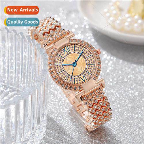 2022 new fashion diamonds steel bquartz ladies bracelet watc