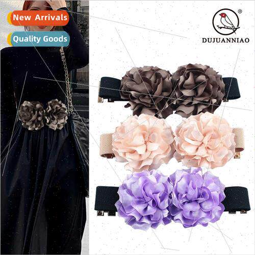 New 2023 flowers female elastic elastic waist seal ladies do