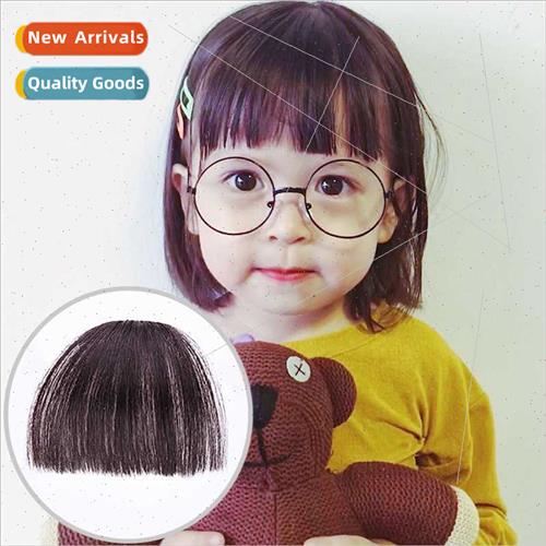 Children fake bangs hair piece secondary natural invisible e