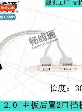 Two Port USB2.0 Baffle Cable USB Rear Baffle Expansion Cable