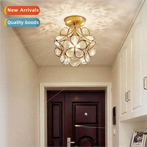2020 new petal creative copper ceiling light American light