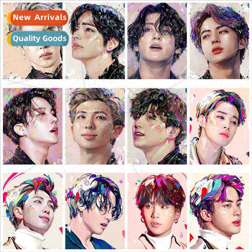 Diamond painting 2024 new bulletproboy group Kim Taehyung be