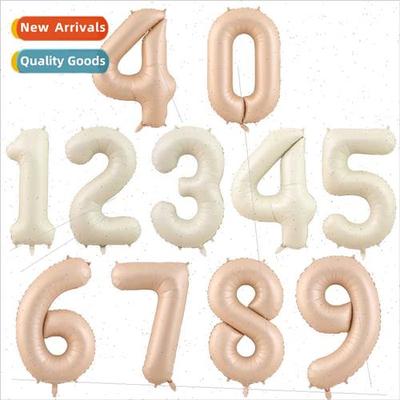 ins new caramel color US large number aluminum film balloons