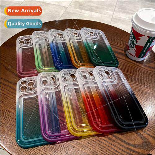 Simple gradient color soft case 适用 iPhone13/12 Apple 14Pro