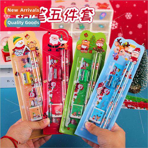 Christmas sucker card five sets of elementary school student