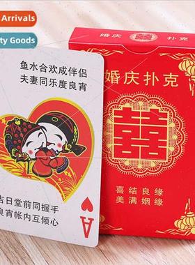 Wedding playing cards celebration poker wedding party props
