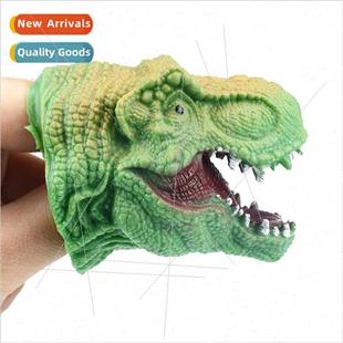 Allosaurus Green Jurassic Dinosaur Finger TPR Model Plastic