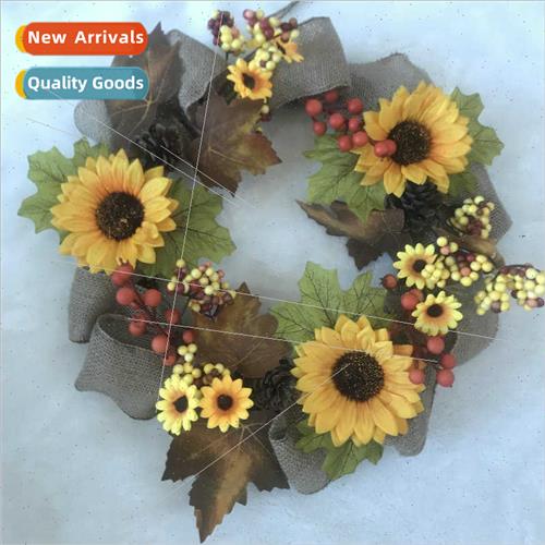 mulation Sunflower Wreath Nordic Home Decorations Christmas