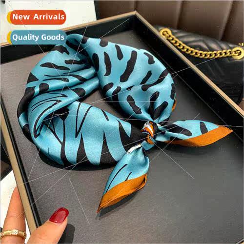 Korean  silk silk scarf small square scarf female profession