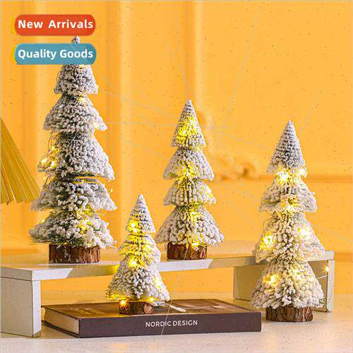 New tower flocked cedar e desktop Christmas e ornaments Chri