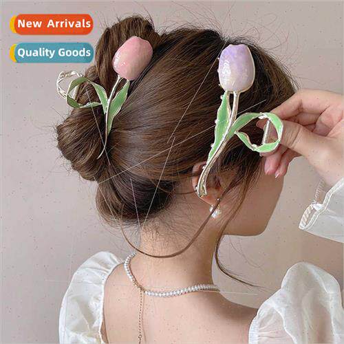 new fairy tulip hair scrunchies clip back head hair clips fe