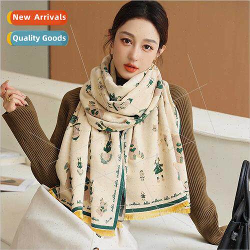 2023 new Korean  imation cashmere warm decorative student sc