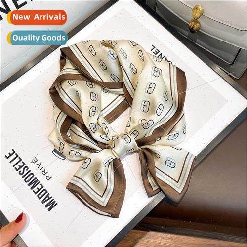 Korean  mulberry silk silk scarf spring fall long double let